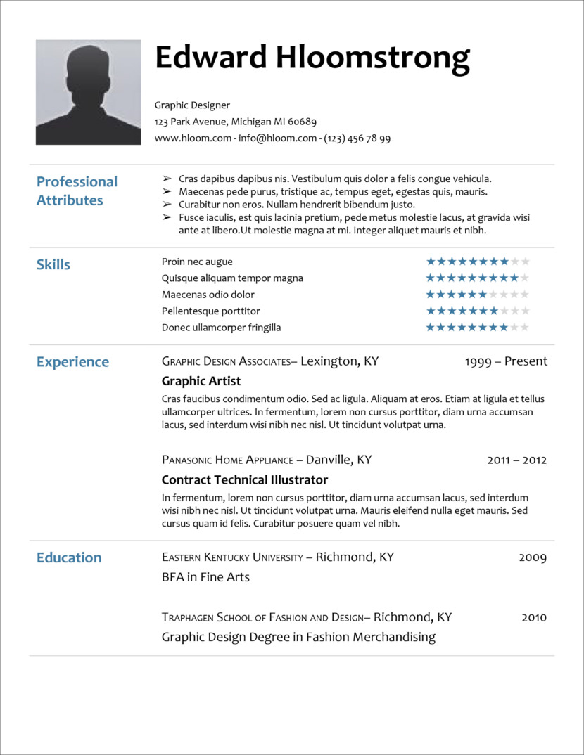 download microsfot word resume template